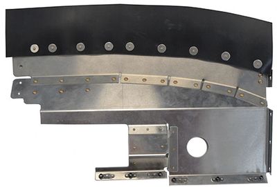 AF0555235-1 C172N (77-80) Lh Rear Baffle Assy Bare Black Seal